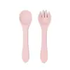 Plato con Ventosa Resistente a Caídas, Tenedor, Cuchara y Taza de Silicona de Grado Alimenticio Transfronterizo, Set con Babero de Silicona