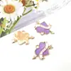 1 Acessório de Joalheria de Liga DIY Pingente Gota de Óleo Ouro K Chaveiro Pingente para Pendurar no Carro Lua Estrela Coração Flor