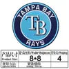 Yaxiu Nuevo Emblema de Equipo Insignia Redonda Parche de Tela Parche de Emblema de Equipo de Béisbol Decoración de Ropa Bolsa Calcomanía