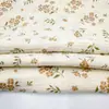 Chaleco para mascotas con estampado floral, saco de dormir, ropa anti-mosquitos, pijama para mujer en casa, de tejido crepé 40s de algodón puro, gasa de doble capa