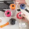 Bolso de mano doméstico divertido y portátil, bolsa de compras portátil retráctil, bolsa de almacenamiento cruzada multifuncional portátil en forma de disco para salidas