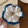 Anillo para el Pelo de Encaje Floral Oversize Estilo Coreano, Anillo para el Pelo de Intestino Grande para Mujer, Bola de Pelo de Alta Calidad, Cuerda para el Pelo de Tendón de Goma Hermosa, Accesorios para el Pelo