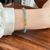 Nuevo Pulsera de Jade Azul Agua Natural Grado A Estilo Chino con Colgante de Calabaza de Cuentas, Sensación de Alta Gama, Adecuado como Accesorio para Regalo de Cumpleaños