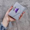 Cartera de Monedero con Borla de Color Puro Taylor Dunhuang 70% de Descuento Cartera Portatarjetas de Estudiante Estilo Delgado de Dibujos Animados Lindos