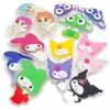 Sello de Silicona Luminoso con Colores Dulces y Diseño de Kuromi, Parche Lavable para Niños, Artículo de Gran Venta