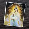 Pintura Thangka Dorada Semi-Pintada a Mano al por Mayor Núcleo Zorro Hada Zorro de Nueve Colas Changming Vida Pasada y Vida Presente Lienzo Thangka Se Puede Personalizar