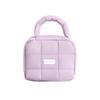 Nueva bolsa de almacenamiento cuadrada Puff, color caramelo, de algodón, suave, portátil, para cosméticos, gran capacidad, de alta calidad.
