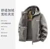 Jaqueta de Inverno 2026 Jaqueta de Trabalho Quente Casaco Masculino de Alta Qualidade com Capuz Espessada com Veludo Masculino Jaqueta Atacado