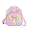 2026 Bolsa para Niños Linda Mochila con Lentejuelas de Arcoíris para Niños y Niñas Dibujos Animados Lazo Guardería Bebé Mochila Escolar Pequeña