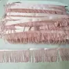 Accesorios de abalorios hechos a mano de alta resistencia, ultra densos de 4 cm para manualidades, tubos de cuentas, borlas, flecos verdes y rojos, encaje para ropa
