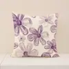 Estilo Nuevo Primavera y Verano Hermosa Funda de Almohada Floral Transfronteriza Poliéster Impreso Cojín de Asiento Decoración del Hogar Funda de Cojín para Sofá