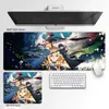 Alfombrilla de ratón para gaming Sword Art Online Esports Almohadilla de apoyo para la muñeca Alfombrilla de ratón personalizada Alfombrilla de escritorio extragrande Alfombrilla de escritorio antideslizante para oficina