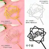 Pacote com 10 Inserções Decorativas de Bolo Acrílicas 'Feliz Aniversário' Bandeirinhas de Confeitaria para Festa de Aniversário
