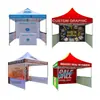 Juego completo de carpas publicitarias con impresión digital 3*3m evento de exposición al aire libre carpas plegables de cuatro esquinas con patrones de logotipo personalizados