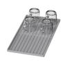Alfombrilla Protectora Cuadrada de Silicona para Cafetera Transfronteriza, Cocina, Doble Capa, Vajilla, Mesa de Comedor Multifuncional Simple, Bandeja Desmontable