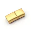 Oferta Limitada Broche Magnético de Acero Inoxidable Hebilla Plana Ovalada Apertura Lateral Cordón de Cuero Accesorios para Joyería Accesorios de Broche DIY