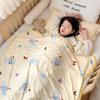 Manta Toalla de Clase A para Bebés y Niños, Manta Cubre Sofá de Algodón Tejido, Manta para Siesta, Manta Especial para Aire Acondicionado para Estudiantes de Primaria, para Usar en la Cama