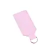 Chaveiro Criativo de Couro PU Transfronteiriço, Pingente Simples para Presente de Negócios, Acessório para Bolsa de Casal, Chaveiro de Carro