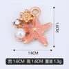 Pode Ser Misturado em Lote DIY Pérola Cravejada de Diamante Estrela do Mar Pulseira Pendente Única Pingente de Colar Acessórios de Pingente Venda Direta de Fábrica Transfronteiriça