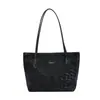 Bolso de mano retro estilo coreano, gran capacidad, diseño nuevo, adecuado para ir al trabajo y uso casual, bolso de compras con estampado de leopardo para mujer