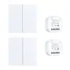 Control de Interruptor Wifi, Instalación Inalámbrica, Impermeable, Sin Batería, Panel de Control Remoto, Interruptor Inalámbrico Auto-Generador, Inteligente