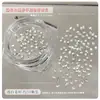 Mini Joyería para Arte de Uñas de Circonia con Base Plana Biselada, Pequeños Diamantes para Uñas Brillantes Transparentes Blancos con Forma de Marquise, Color Especial Champagne