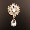 Estilo Broche - Gota de Agua Aleación Placa de Flor Pedrería Accesorios Decorativos Materiales Oro Accesorios de Pedrería Placa de Flor de Aleación