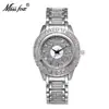 Relojes MISSFOX, Amazon AliExpress, diamantes de colores, resistente al agua, de alta gama, informales, con correa de acero, reloj para mujer, venta directa de fábrica.