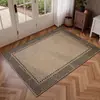Tapete de Entrada com Padrão Tecido Estilo Nórdico, Tapete Espessado Removedor de Poeira e Raspador de Lama, Impermeável e à Prova de Umidade, Tapete Decorativo para Entrada de Casa