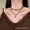 Gargantilla envuelta con remaches, collar de metal y cuero, estilo Chrome Punk, con forma de corazón, para chicas jóvenes, subcultura Y2K, collar de nicho