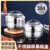 304 Diamante Antiderrames y Antiescaldaduras Nueva Lonchera Lonchera Térmica Femenina Manzana con Tapa Lonchera Diamante Antiderrames Manzana