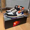Air Aj1 Jordan 1 Modelo de Colaboración Unisex de Caña Alta Cómodas y Duraderas Retro Zapatillas de Baloncesto
