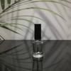 Esmalte de Uñas Transparente Pegamento Brocha Botella Pegamento Botella de Esmalte Repackaged 5/10/15ml Botella Vacía con Brocha Botella Opaca