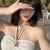 Collar Largo con Colgante de Estrella de Mar para Mujer 2025 Nuevo Estilo Bohemio de Resort Costero Cadena para Clavícula de Cuello Halter Accesorios