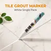 Plumón sellador para azulejos de cerámica y baldosas de piso, sellador especializado que cambia de color, herramienta de construcción, plumón reparador de color para juntas, plumón de retoque de color para muebles de secado rápido
