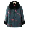 Ropa de Invierno para Abuela, Traje Tang para Mujeres de Mediana Edad y Mayores, Chaqueta Acolchada de Algodón de Terciopelo Espeso para Madres de 70 y 80 Años, Ropa Cálida Festiva