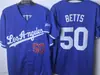 Uniforme de Baseball da MLB Los Angeles Dodgers Dodgers Ohtani 17 # Ohtani Shohei Jersey de Baseball Bordado