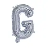 Globos de Foil Plateados de 16 pulgadas con Letras Inglesas A-Z y Números 0-9, Soportan Varios Conjuntos de Combinaciones de Globos de Papel de Aluminio
