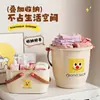 Set de almacenamiento de tocador para el hogar con estampado estilo crema, calmante, para alquilar y mudarse, juego completo de artículos de plástico de uso diario para el baño del hogar