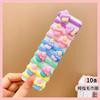 Dibujos animados para niños banda de goma para bebé linda para no lastimar el pulgar cuerda para el cabello tamaño pequeño anillo para el cabello accesorios para el cabello tocado lote de puesto de comercio exterior