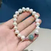 Pulsera de Mariposa de Perla Kyanita Exquisita de Nicho de Lujo Ligero Pulsera 2024 Nueva Pulsera de Perla de Agua Dulce de Alta Calidad