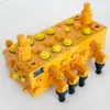 Válvula Múltiple Hidráulica en Grúa Montada en Camión, Válvula Direccional Solenoide, Válvula Múltiple Compuesta, Accesorios Válvula Direccional Hidráulica
