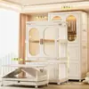 Armario de almacenamiento plegable para uso doméstico, armario para habitación infantil, armario de almacenamiento de plástico para ropa, armario de almacenamiento infantil