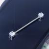 E-Commerce Transfronterizo Joyería Piercing Acero Inoxidable Zircón Aretes para Pezón Aretes para Hueso de la Oreja Ventas Directas del Fabricante