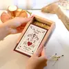 Caixa de Fósforos Personalizada de Madeira Maciça Criativa Caixa de Armazenamento de Fósforos de Casamento com Gravação de Padrão Exquisito Lembrança de Casamento