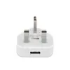 Enchufe Británico de Tres Pines Transfronterizo Edición Hong Kong Cabezal de Carga Estándar Británico Aplicable a Teléfono Móvil Apple Cargador USB Multipuerto 5v1a