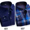 Camisas Cálidas Genuinas al por Mayor para Hombres de Mediana Edad en Otoño e Invierno, Ropa de Papá Holgada y sin Planchar, Camisas de Terciopelo Engrosadas de una Sola Pieza
