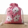 Fabricante de Bolsas de Lino con Cordón para Manualidades, Empaque y Almacenamiento de Regalos de Granos de Café, Bolsas de Algodón y Lino
