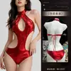 Rose Cloud Lingerie Erótica Couro Sintético Peça Única Conjunto Sexy de Três Peças Vermelho Fornecedores Fabricantes Pu Peça Única Dropshipping