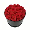 Flores eternas más vendidas de Amazon para el Día de San Valentín, regalo transfronterizo al por mayor, cubos de abrazo multiespecificación, flores eternas personalizadas al por mayor